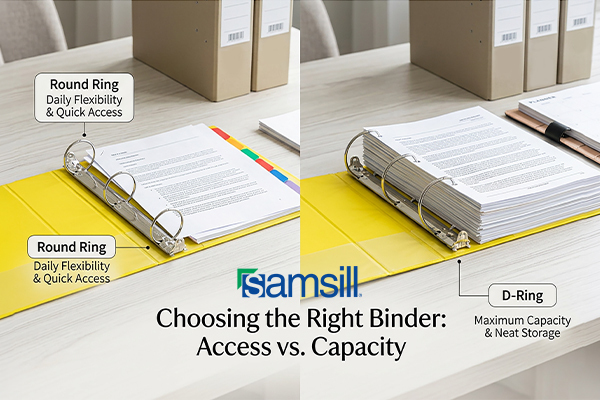 Comparison of round-ring and D-ring binders