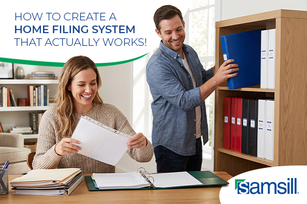 Home filing and document organization system